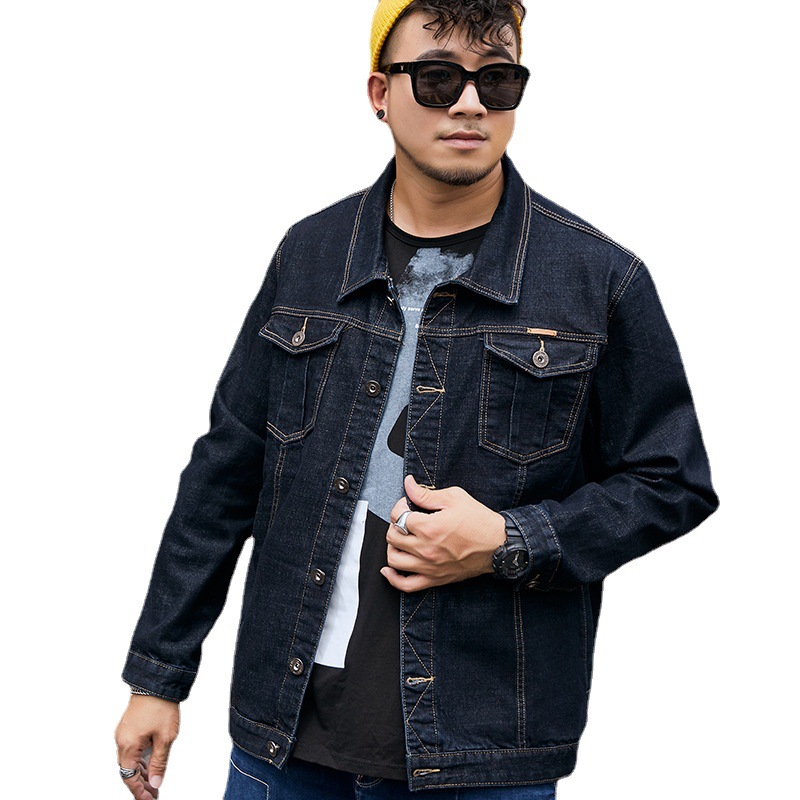 Title 1, Veste en jean slim pour homme grande taille mar...