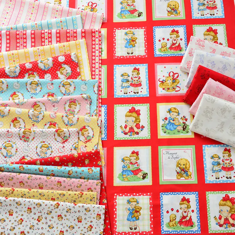 Fabric Printing And Dyeing Cartoon Cotton Floral