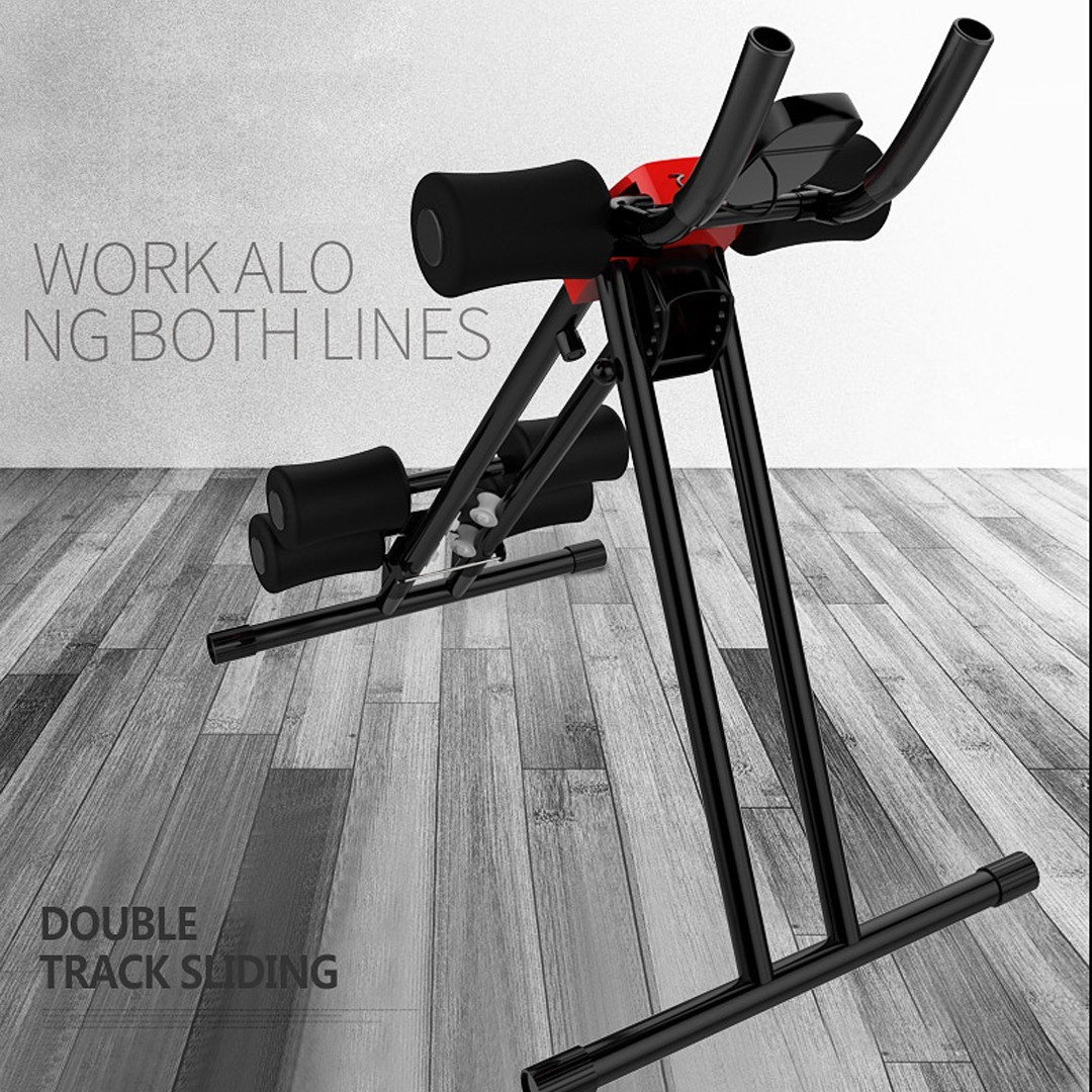 Ab Crunch Machine Abdominal Trainer Plank Glider Home Gym