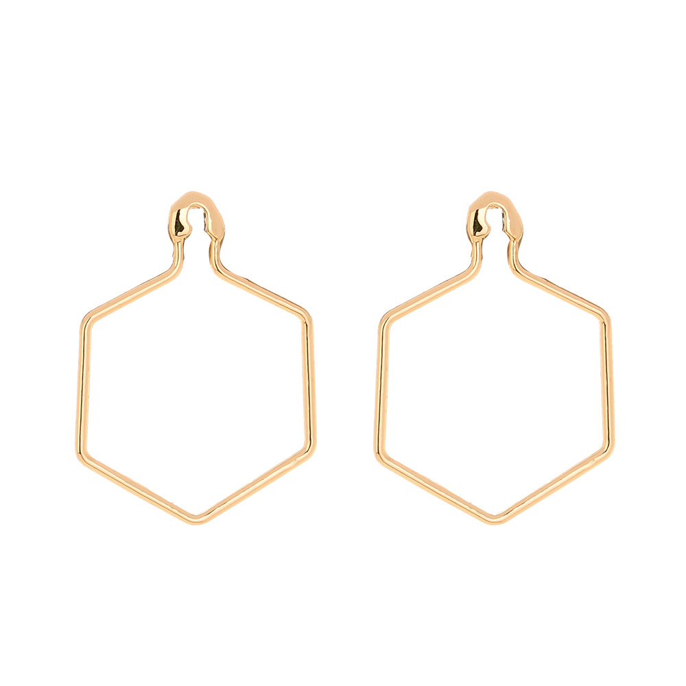 Simple And Versatile Geometric Pin Stud Earrings