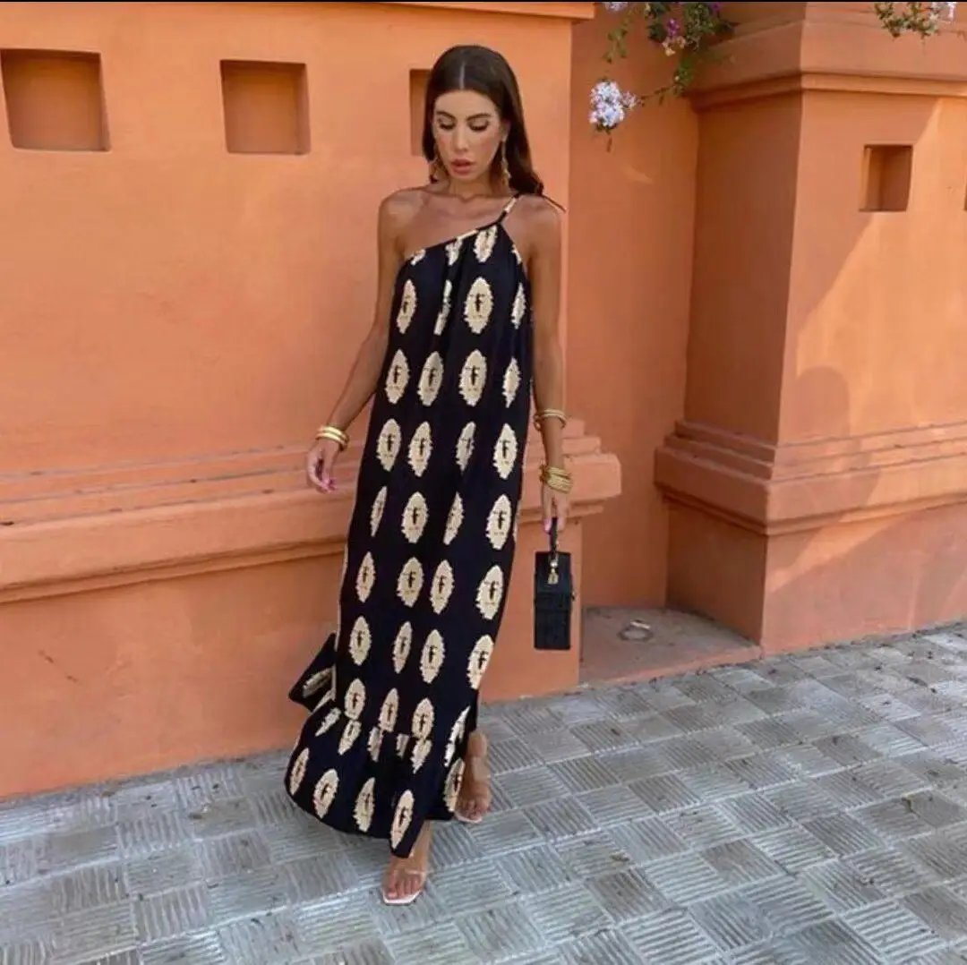 Women's Fashion Loose Print Dress
