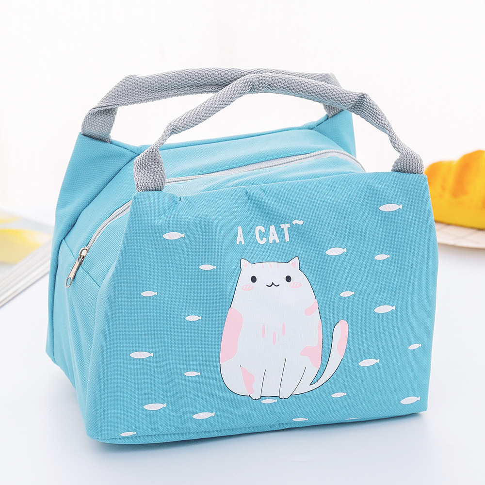 Title 6, Cartoon Cute Student Insulation Bag Lunch Bag S...