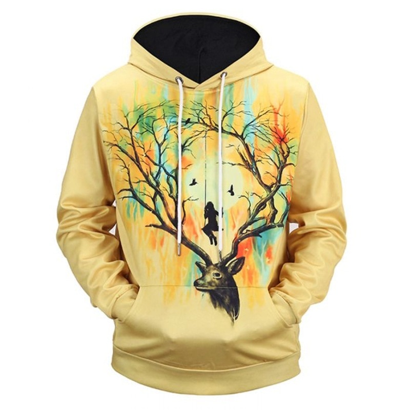 Title 2, Heren nieuwe mode sweatshirt 3D-geprinte hoodie