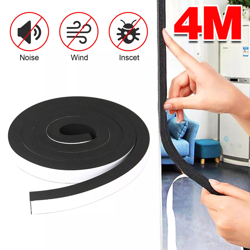 4M Foam Weather Strip Draught Excluder Self Adhesive Door Window Seal Tape 25MM — image 2