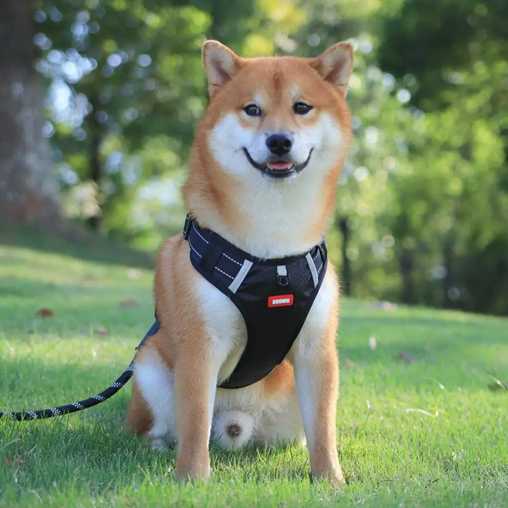 Nylon Dog Harness No Pull Breathable Reflective