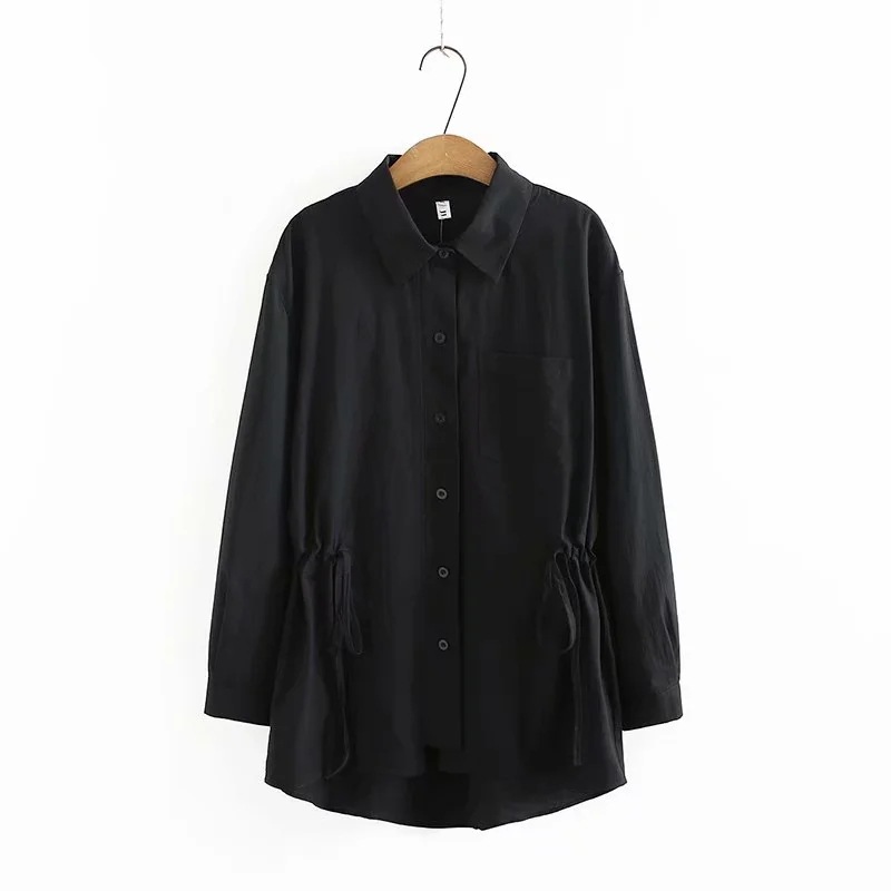 Waist Long-sleeved Shirts Are Stylish And Slim All-match