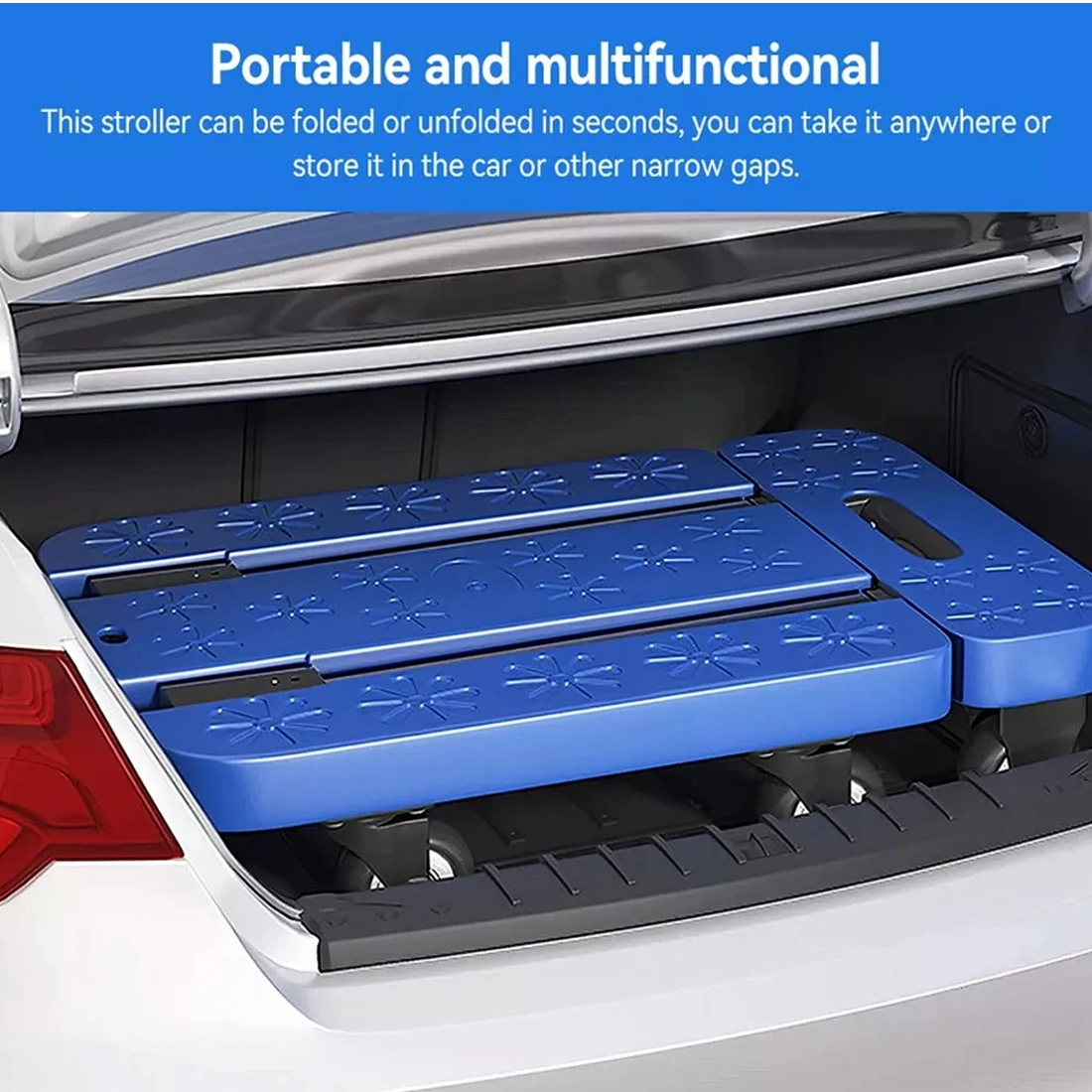 270KG Folding Hand Truck Luggage Dolly Trolley Moving Platform Cart Heavy Duty — image 3