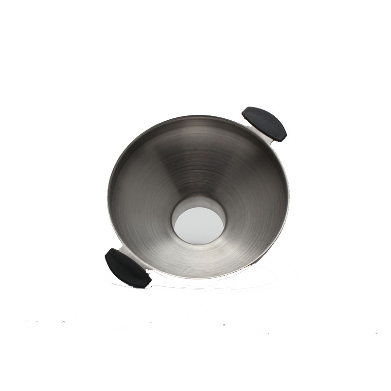 قمع واسع الفم من الفولاذ المقاوم للصدأ، مصفاة صغيرة، حوض ترشيح