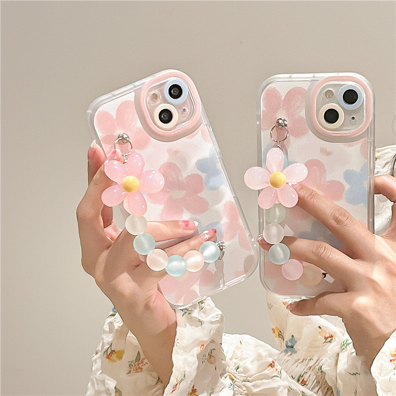 Fashion Flower Bracelet Silicone Phone Case - Image 2