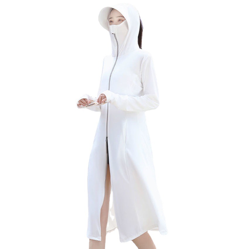 Women's Ice Silk Solid Color Sun Protection Clothing