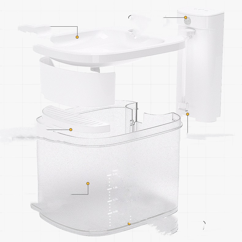 Беспроводной индукционный диспенсер для воды для домашних животных