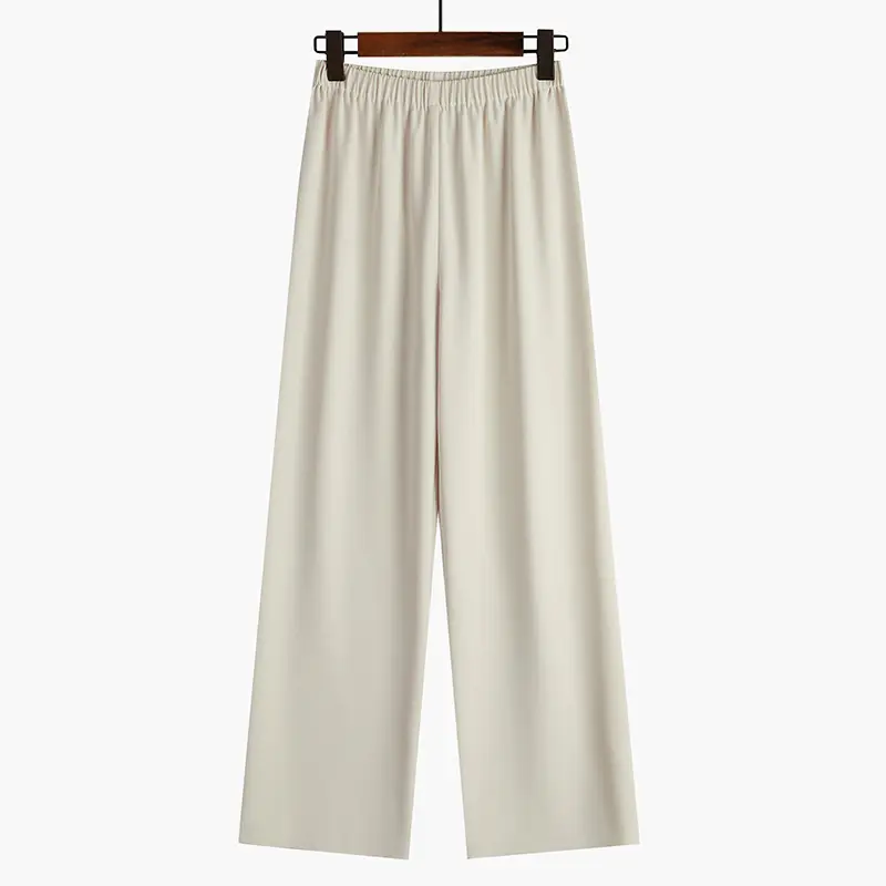 Women's Straight High Waist Spring Casual Wide Leg Pants