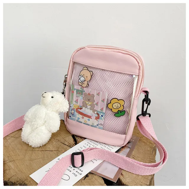 Candy Color Small Square Bag Cute One shoulder Diagonal Women Pink - Shop at LoveMi