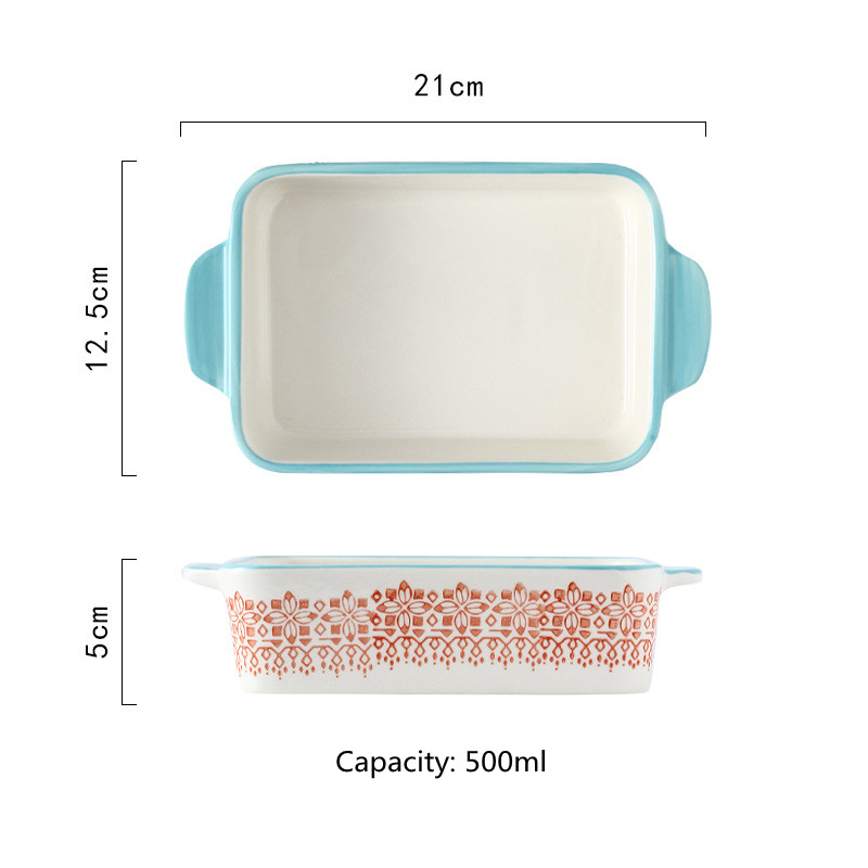 Title 7, Rectangular Plate And Binaural Baking Bowl