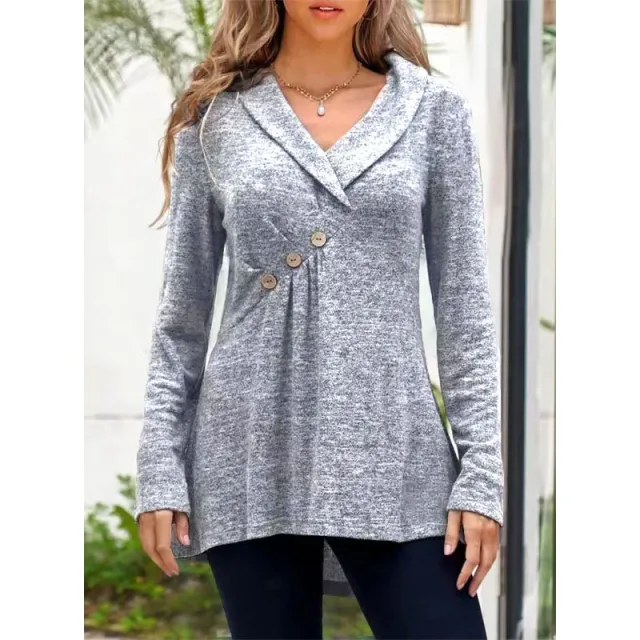 European And American Knitwear Cashmere Sweater Base Coat Grey - Shop at LoveMi