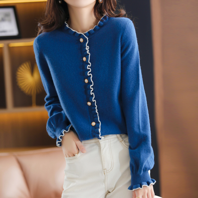 Ladies Fashion Knit Cardigan Jacket Sweater Top
