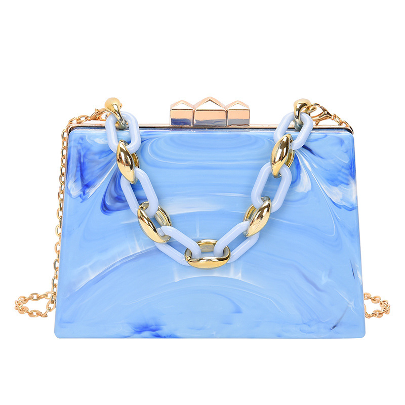 Title 9, Female Simple Cute Acrylic Chain Carrying Drum Bag