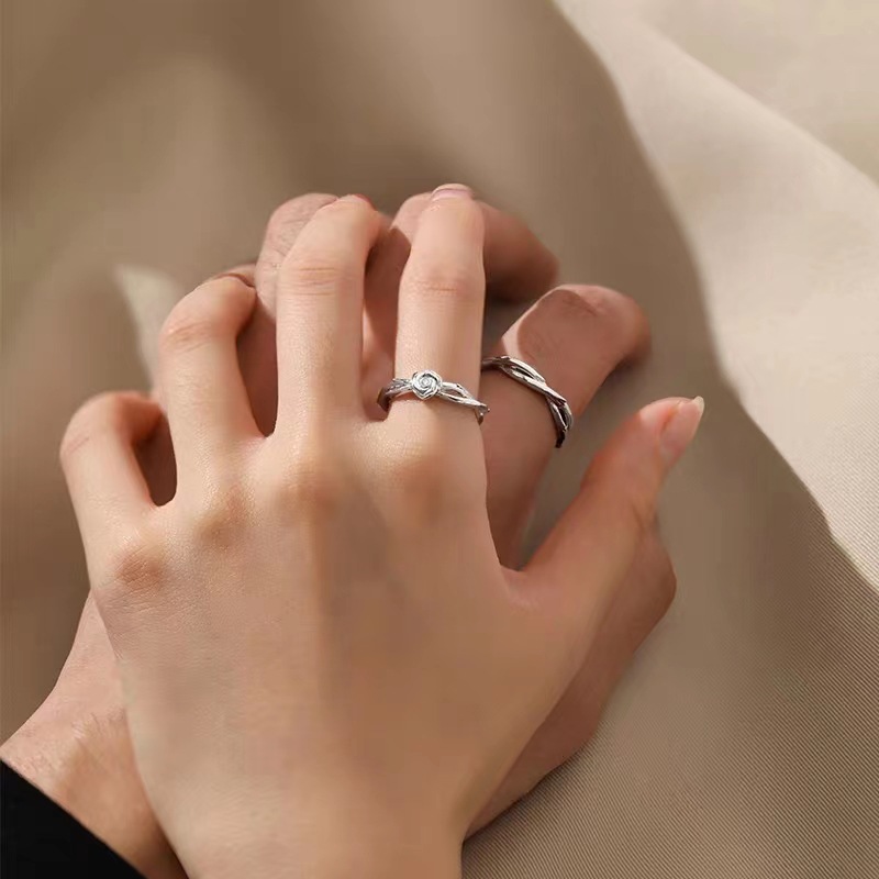 Title 5, Couple Fashion Sterling Silver Ring