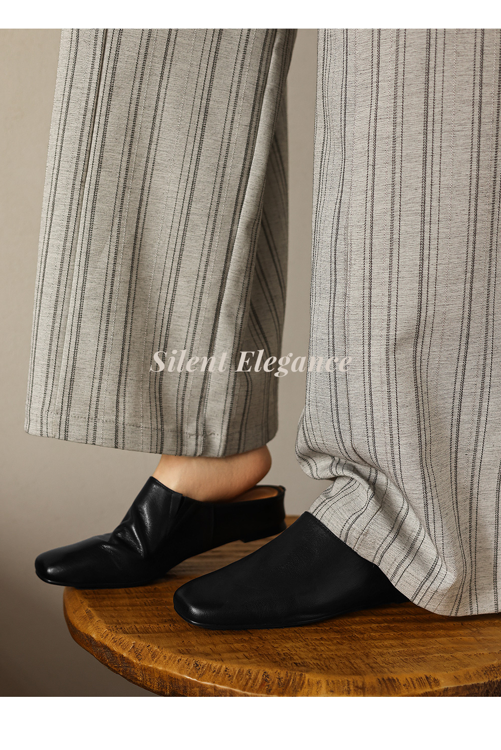 Sheepskin Ruched Mule Slides flat lay – Sarah Express