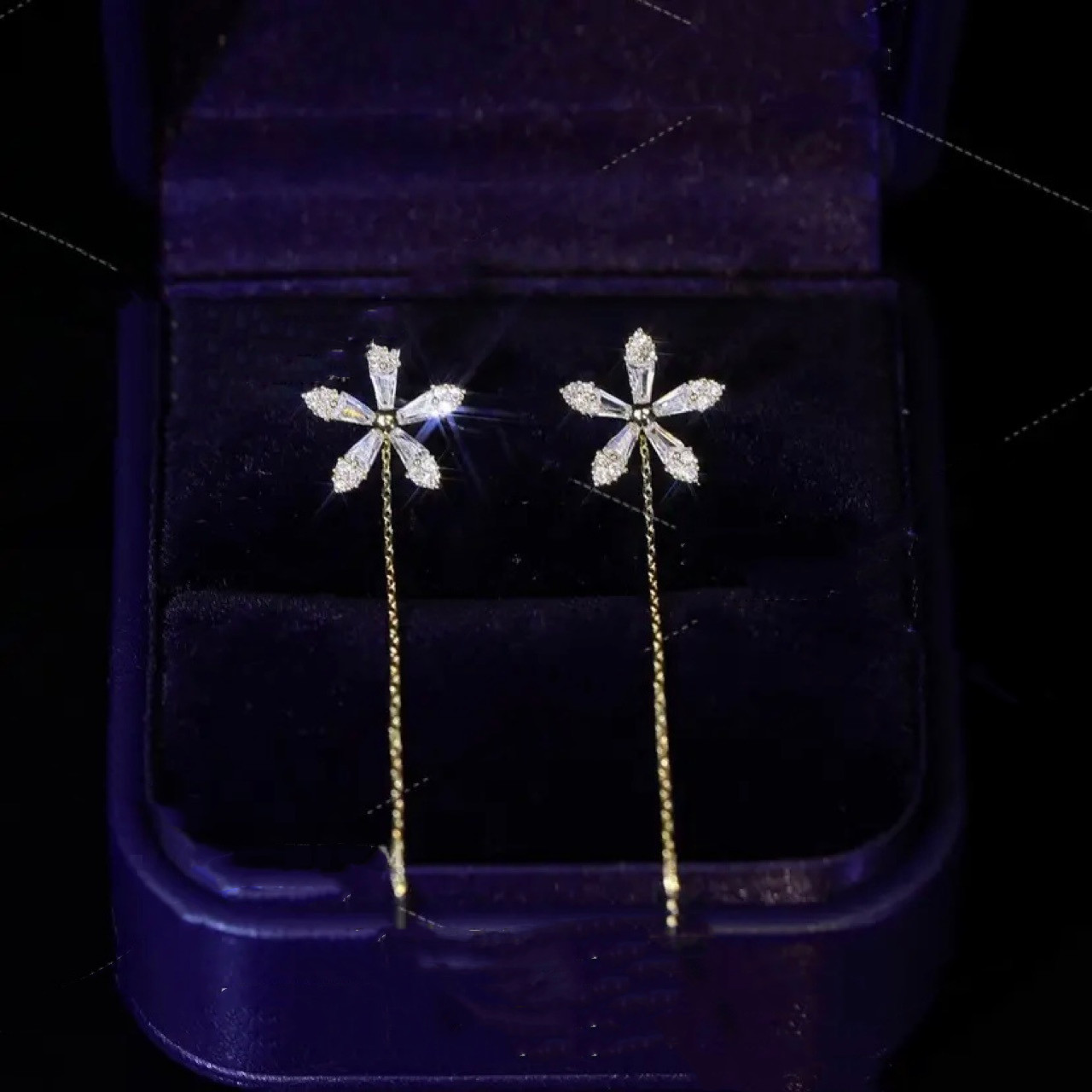 Personalized Flower Tassel Anti-lost Ear Wire