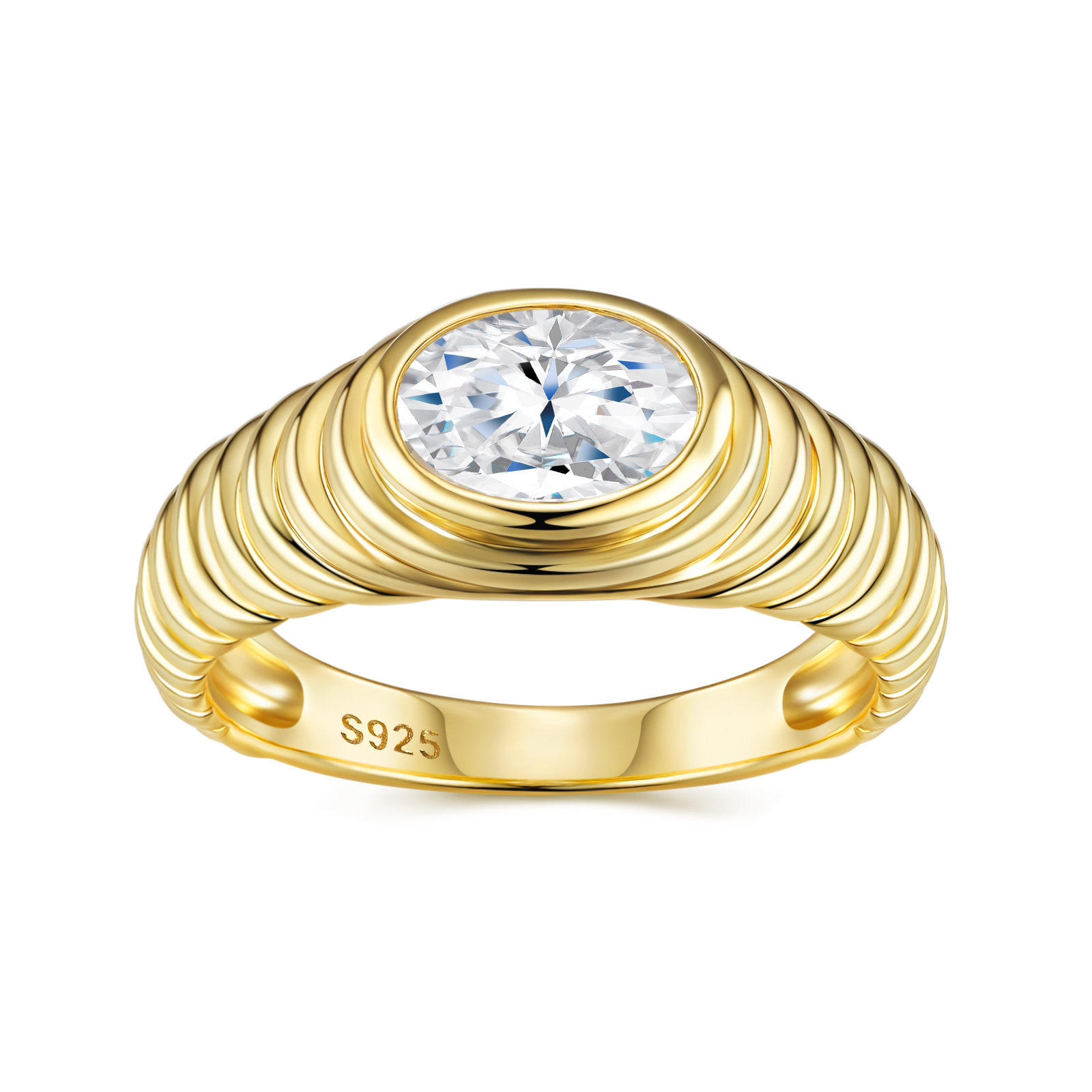 luksuslik minimalistlik ehtekomplekt moissaniitidega