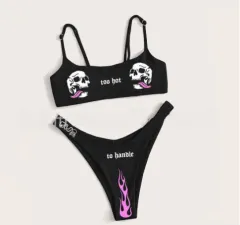 Factory Split Swimsuit Bikini - As Shown-L - View 1
