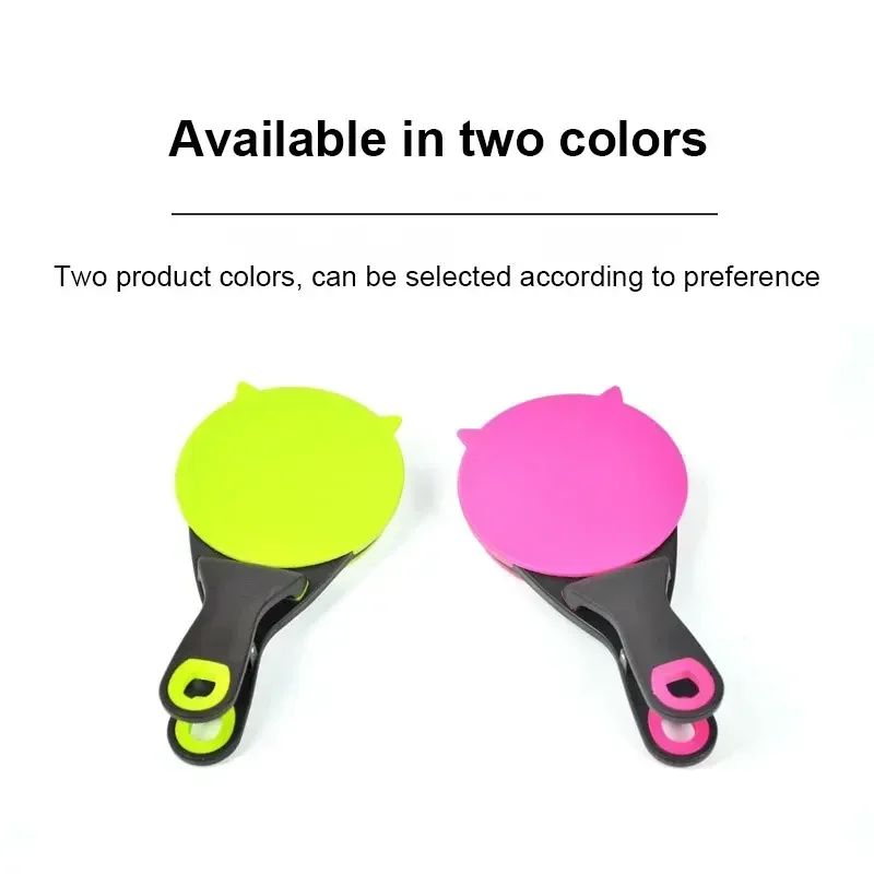 Folding Silicone Dog Bowl Feeder Portable Pet Food Container Measuring Cup Spoon Multifunctional Dogs Cats Feed Storage Clip