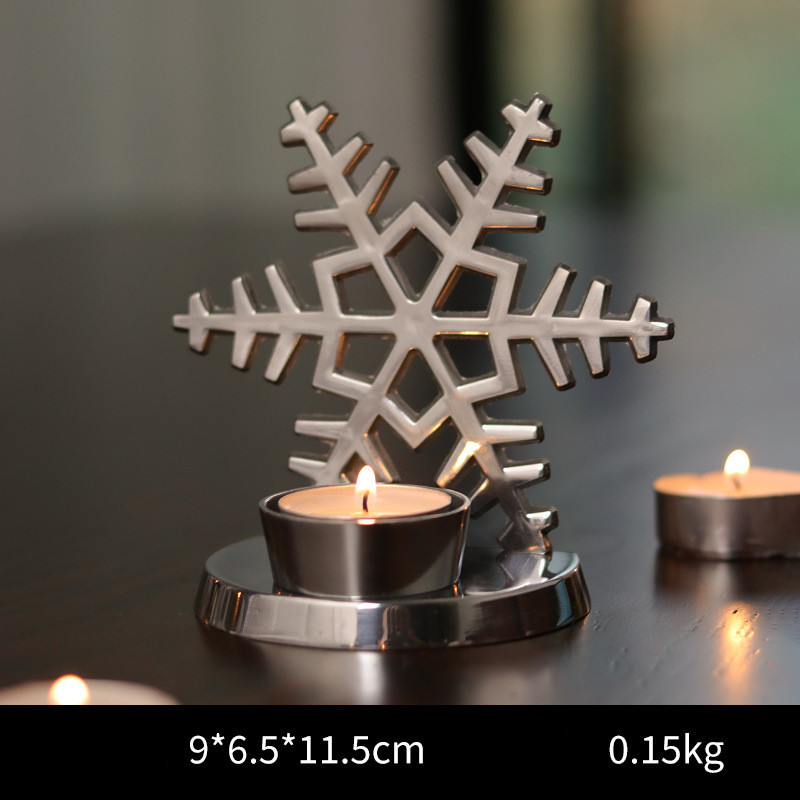 Tabletop candlelight dinner props christmas candle holder
