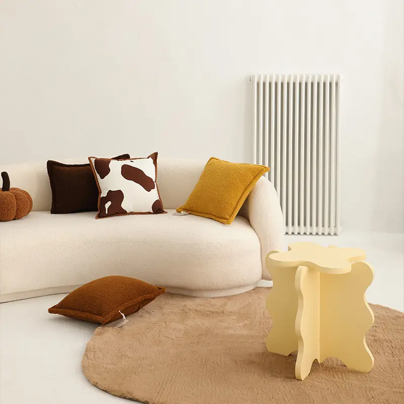 Lamb Plush Pillows for Autumn and Winter Living Room