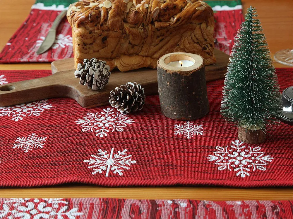 Christmas Tablecloth Decorations For Home Table Xmas Ornaments New Year Decor – image 2