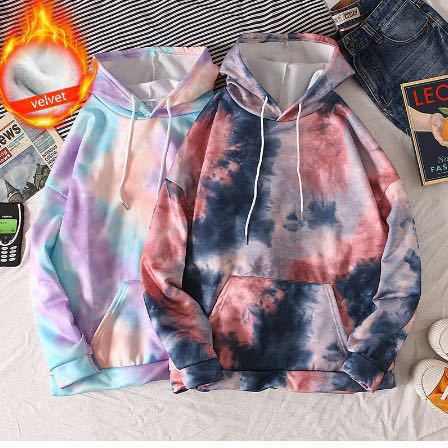 Title 2, Printed tie-dye rainbow color sweatshirt