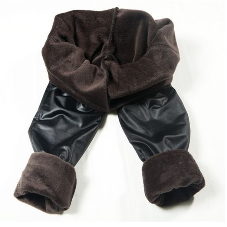 Women's Faux Leather Fleece Thickening Leggings