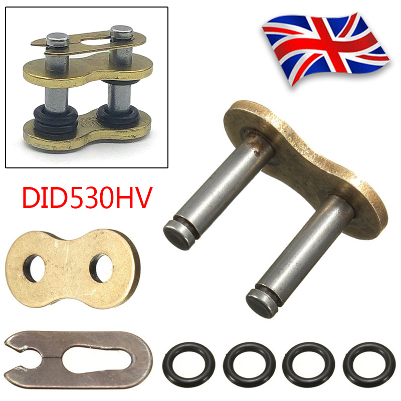 Rear Chain Link, Split Connecting Joining, 530 TVH Heavy Duty 'O' Ring GOLD UK