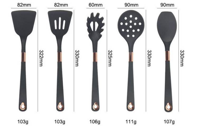 Title 1, Silicone Kitchenware 10 Piece Kitchenware Set N...