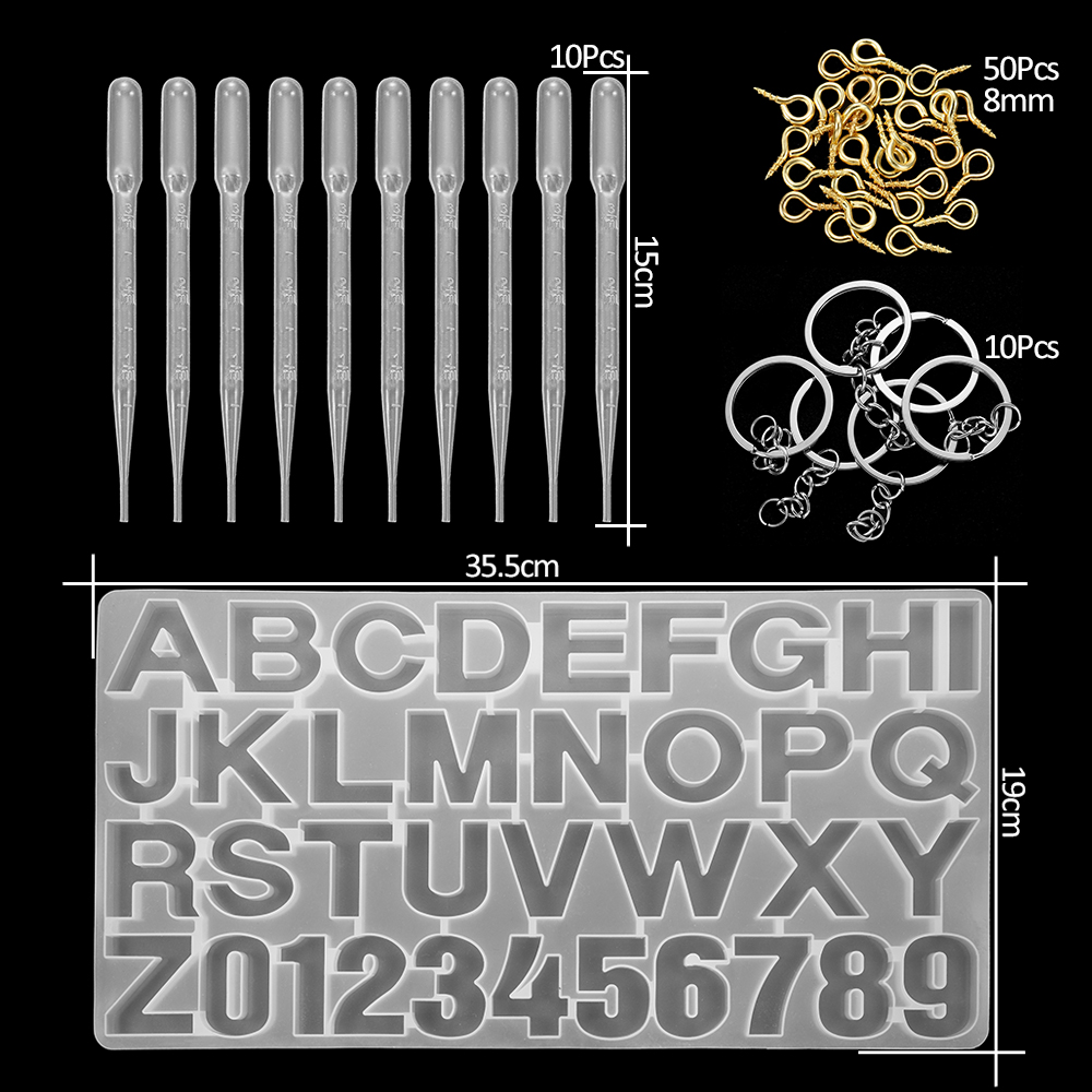 Title 12, Silicone Mold Material Package Epoxy Jewelry Ac...