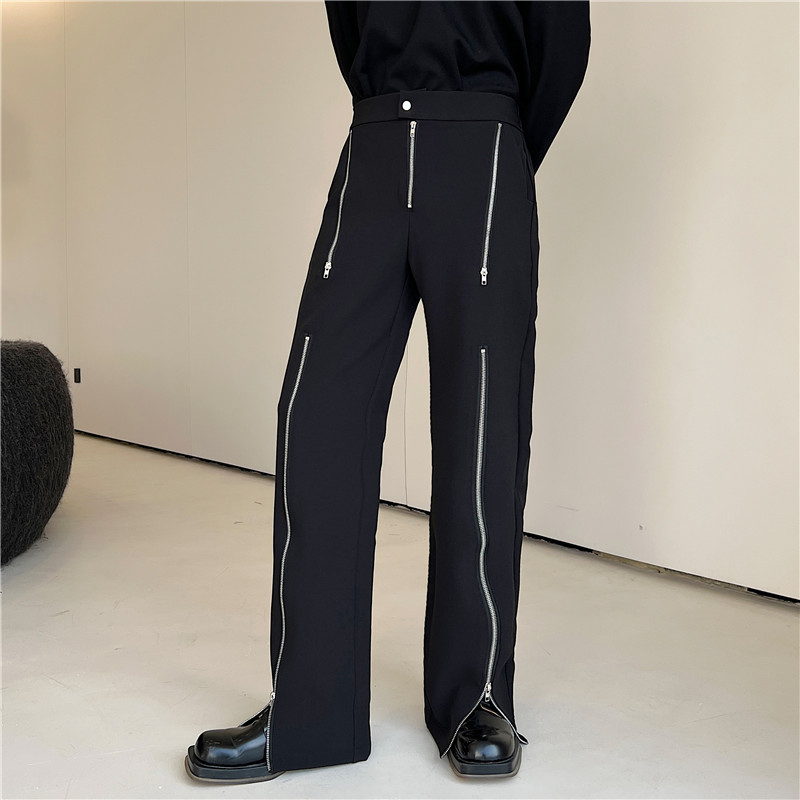 Decorative Slim Casual Pants Men's Fashion