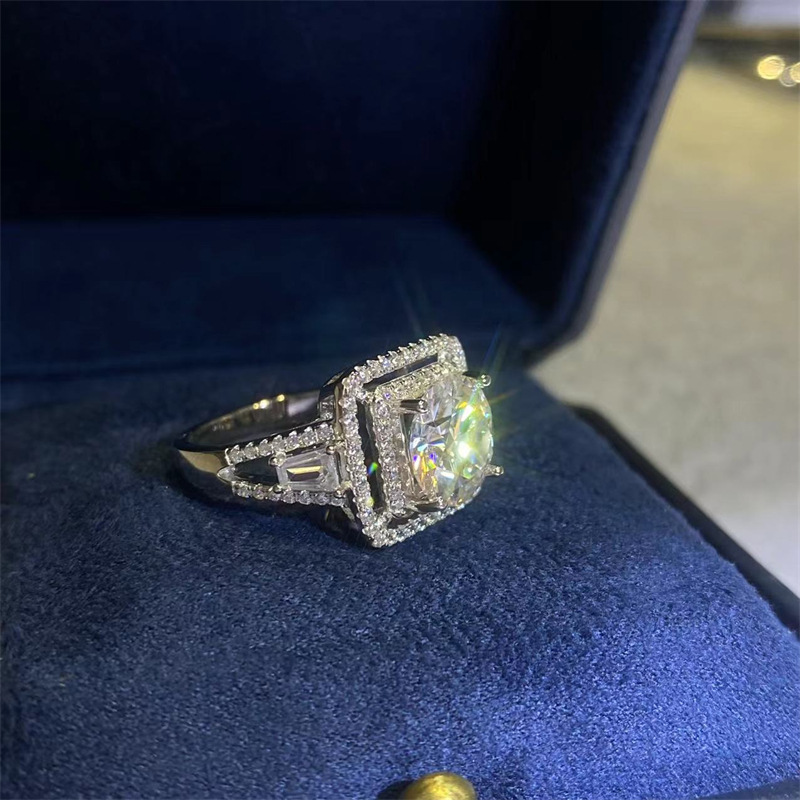 5 Carat Moissanite Ring Inlay