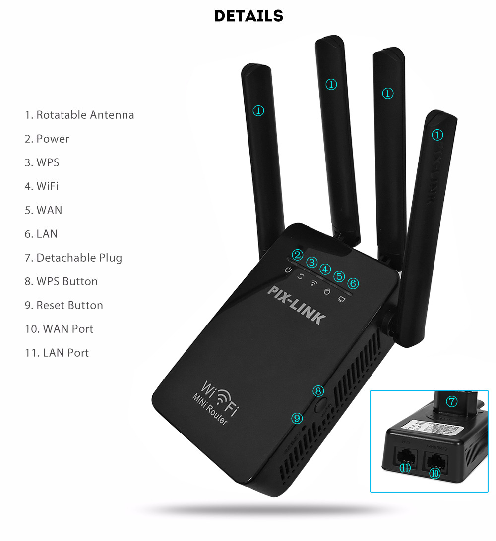 Title 5, Router Inalámbrico 300m Home Fashion Personalit...