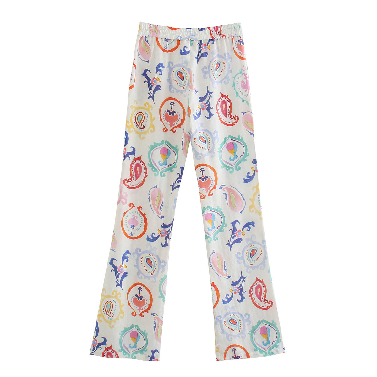 New Printed High-waist Trousers