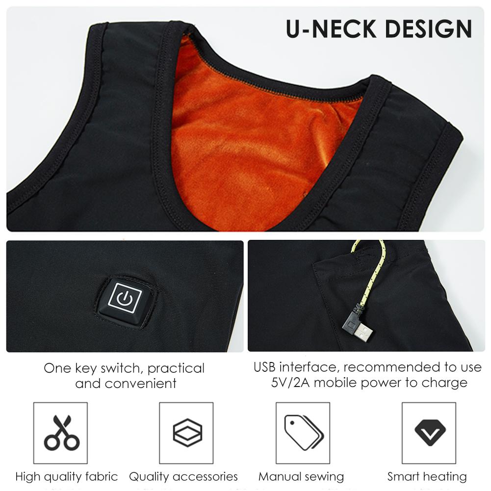 Title 1, USB Smart Electric Heated Vest Warm 3 Adjustabl...