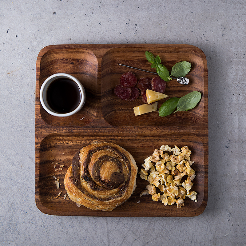 Title 1, Wood split breakfast plate