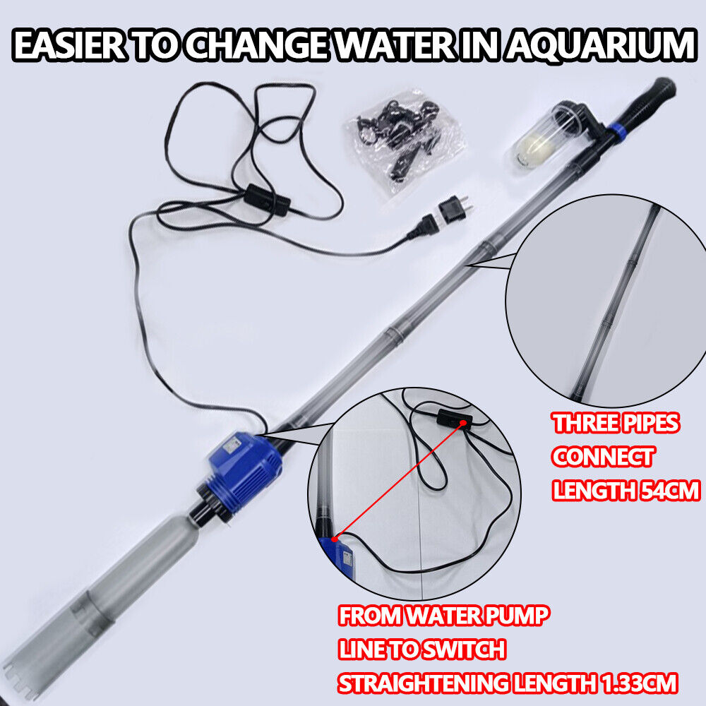 Pompe de nettoyage d'aquarium, pompe de changement de siphon, filtre à eau
