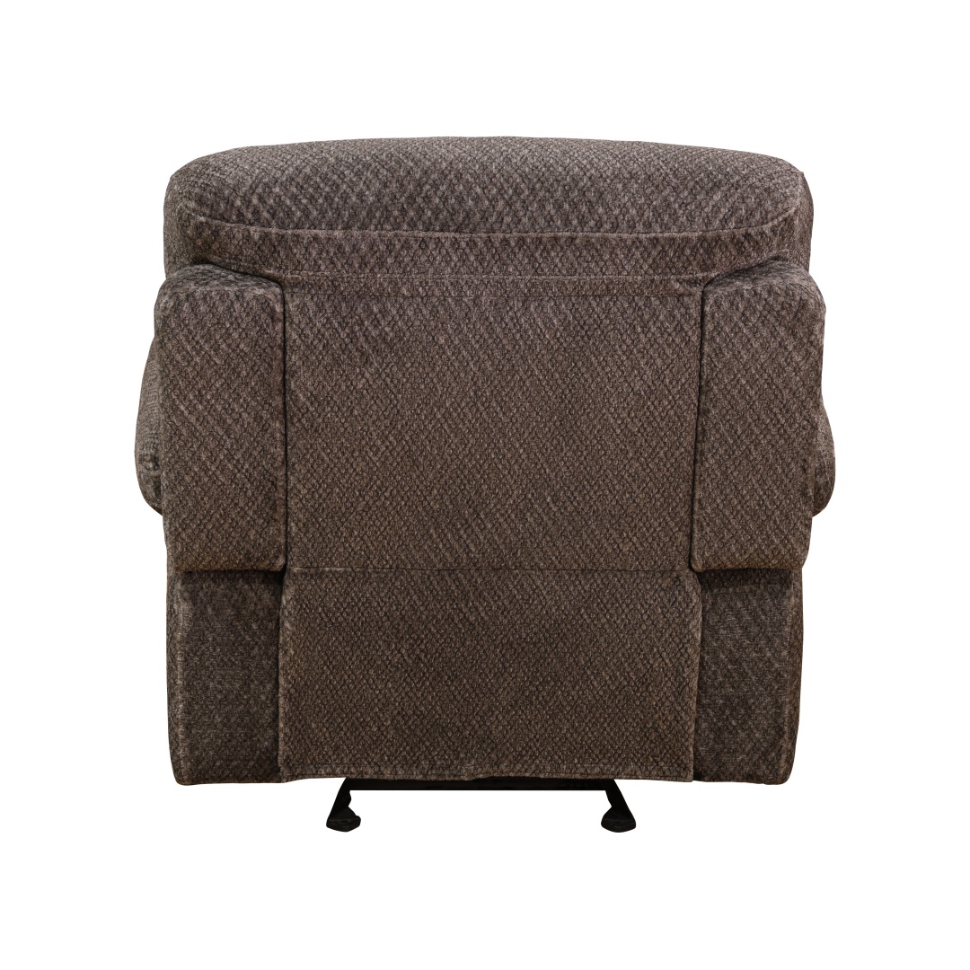 Pickup Only--Brown Cashmere Fleece Living Room Recliner Intelligent 3-Piece Sofa Set