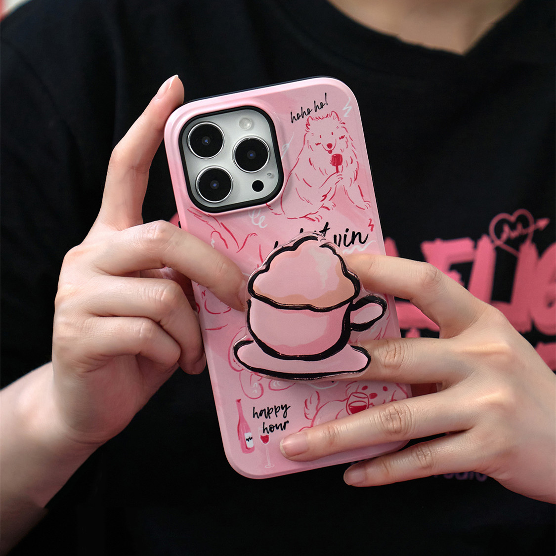 Fashion Cute Cat Print Phone Case
