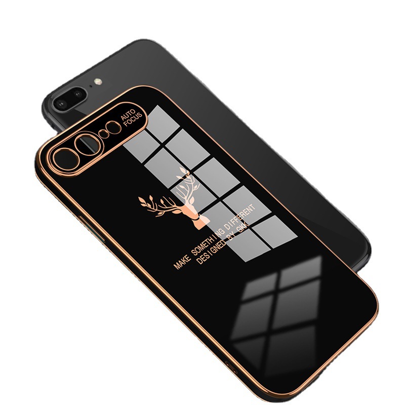 New Mobile Phone Case Ultra-thin Fine Hole Straight Edge Electroplating - Image 2