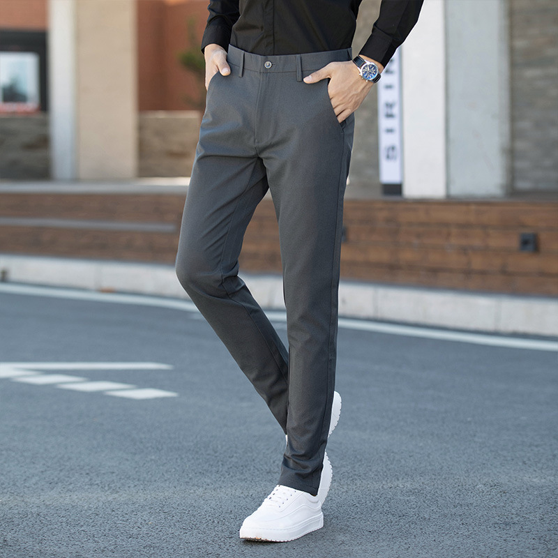 Title 1, Pantalon Coréen Slim pour Homme, Taille Mi-haut...