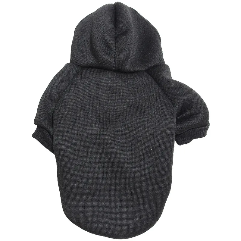 Pet Sweater Puppy Clothes Simple Monochrome - Black