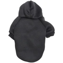 Pet Sweater Puppy Clothes Simple Monochrome - Black - View 1