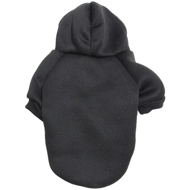 Pet Sweater Puppy Clothes Simple Monochrome Black - Shop at LoveMi