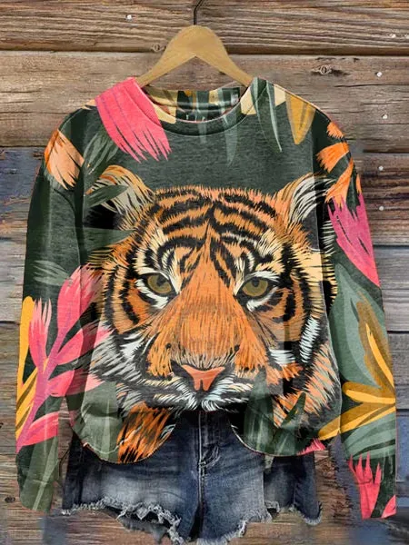 Long sleeved Round Neck Tie dye Printed Hoodies Stylea 3Xl - Shop at LoveMi